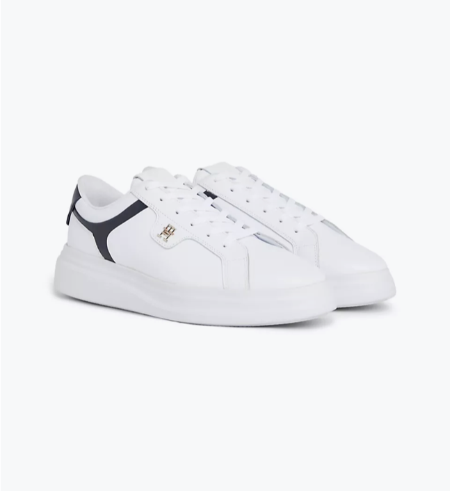 Tommy hilfiger best sale shoes white sneakers
