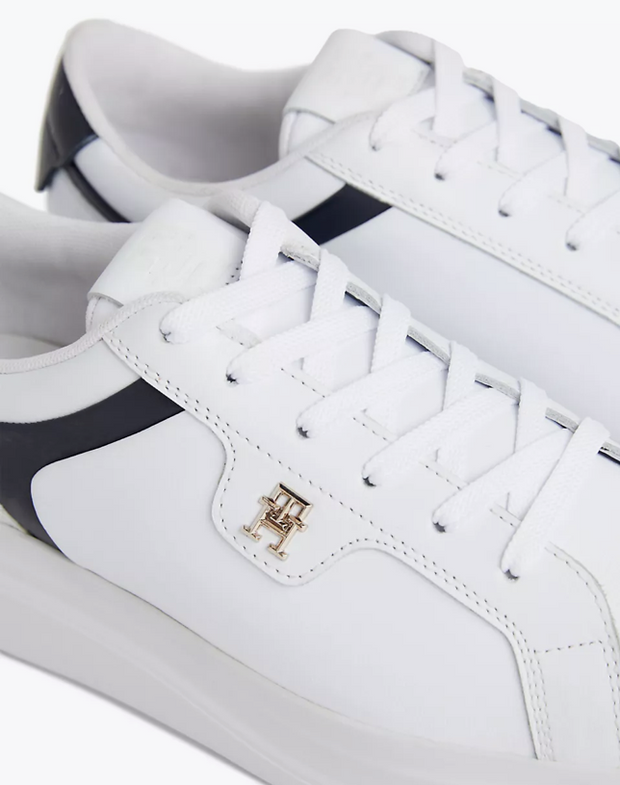 Tommy Hilfiger Pointy Court Sneaker - White/ Space Blue