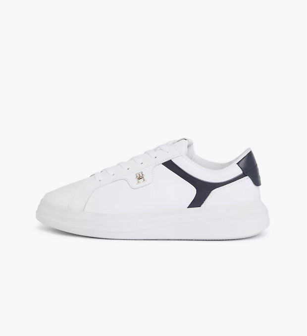Tommy Hilfiger Pointy Court Sneaker - White/ Space Blue