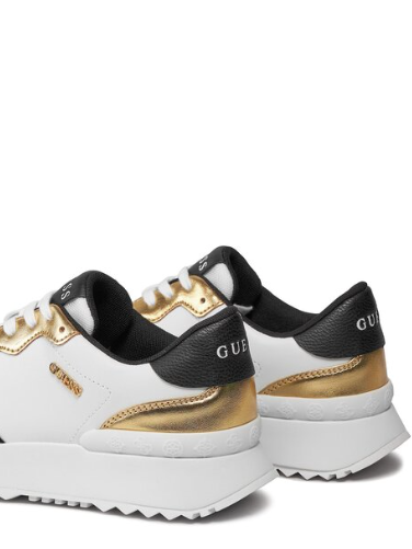 Guess shoes sales white and gold