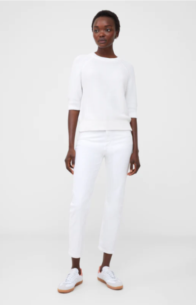 French connection white jumper best sale