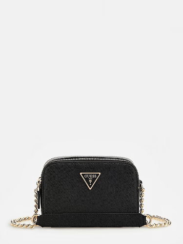Guess Noelle Crossbody Camera Bag Black Spoilt Belle Boutique