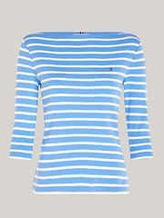 Tommy Hilfiger Cody Slim Boat-Neck Top - Blue Spell