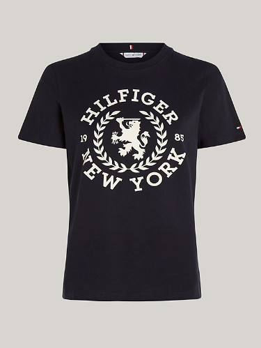 Tommy Hilfiger Embroidered Crest T-Shirt - Desert Sky