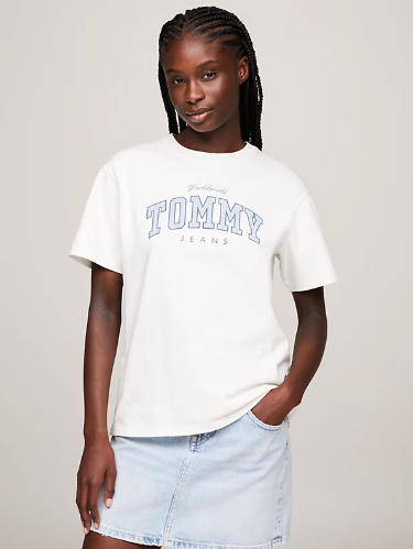 Tommy jeans white deals top