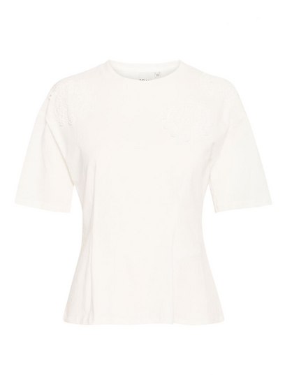 Nabia Tapered T-Shirt - Cloud Dancer