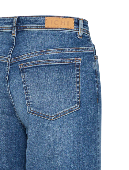 Twiggy Cropped High Waist Jean - Medium Blue