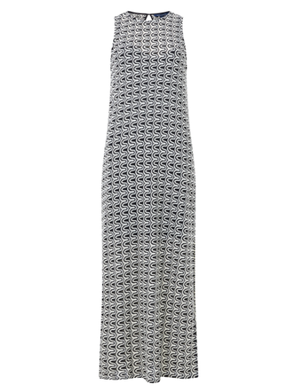 French Connection Carly Crochet Midi Dress - Black/Cream
