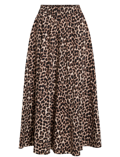 Valencia Lio Ankle Skirt - Leopard