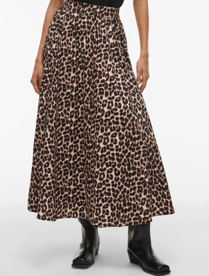 Valencia Lio Ankle Skirt - Leopard