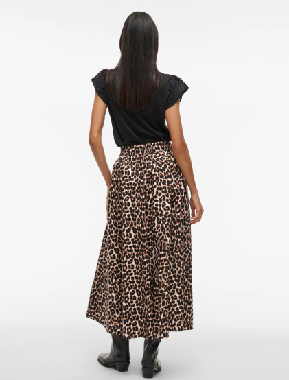 Valencia Lio Ankle Skirt - Leopard