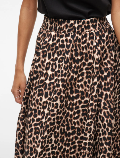 Valencia Lio Ankle Skirt - Leopard