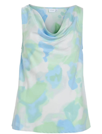 Elinna Waterfall Top - Green/Blue