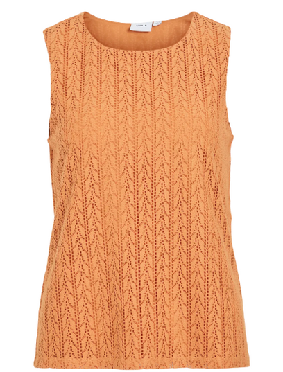 Geneva O-Neck Top - Golden Ochre