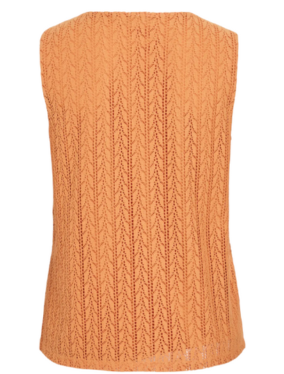 Geneva O-Neck Top - Golden Ochre