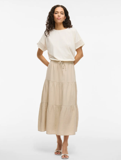 Lania Ankle Skirt - Feather Grey