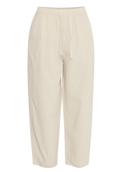 Linno Barrel Trousers - Natural Ecru