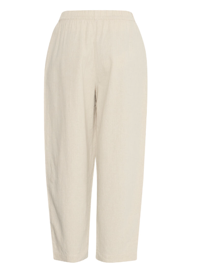 Linno Barrel Trousers - Natural Ecru