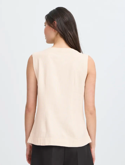 Linno Waistcoat - Natural Ecru