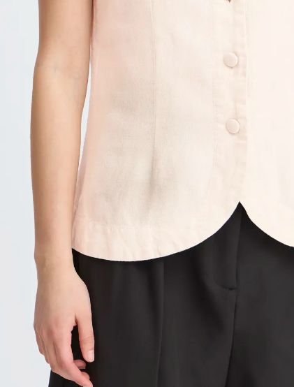 Linno Waistcoat - Natural Ecru
