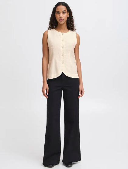 Linno Waistcoat - Natural Ecru