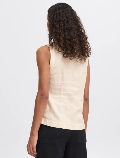 Linno Waistcoat - Natural Ecru