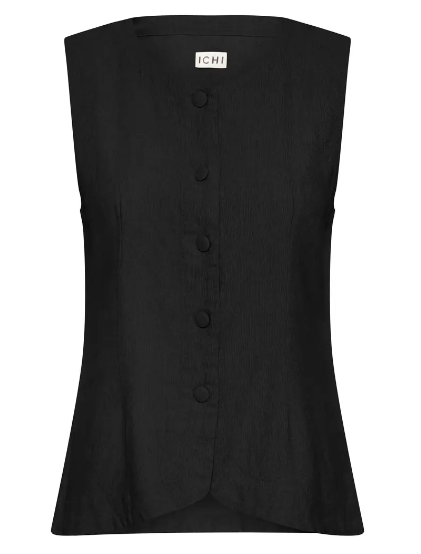 Linno Waistcoat - Black