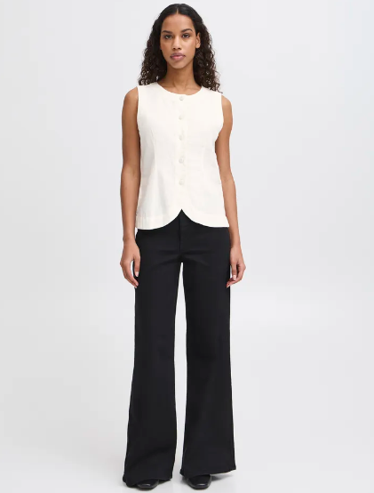 Linno Waistcoat - White