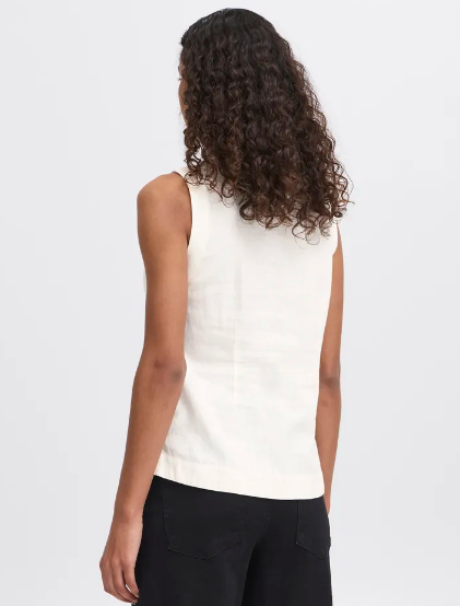 Linno Waistcoat - White