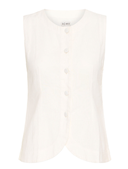 Linno Waistcoat - White