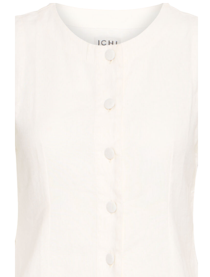 Linno Waistcoat - White