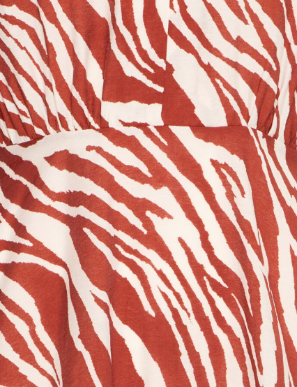 Yardeen Dress - Fired Brick Anima