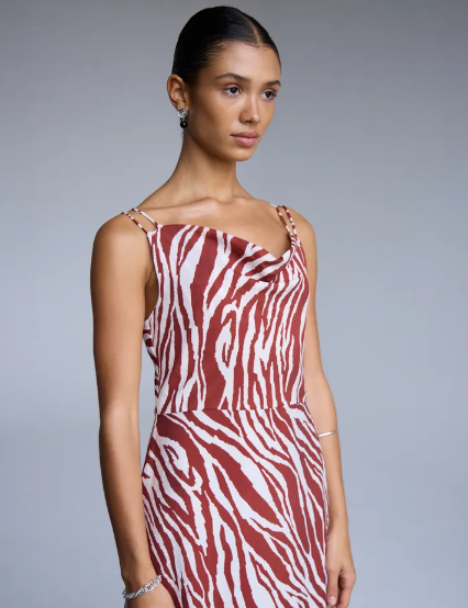 Yardeen Midi Dress - Fired Brick Anima