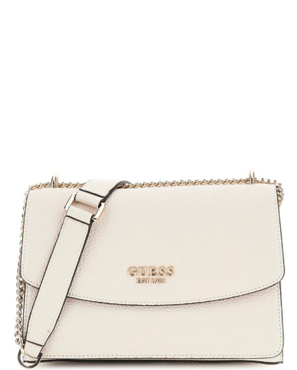Guess Calista Crossbody Flap - Bone