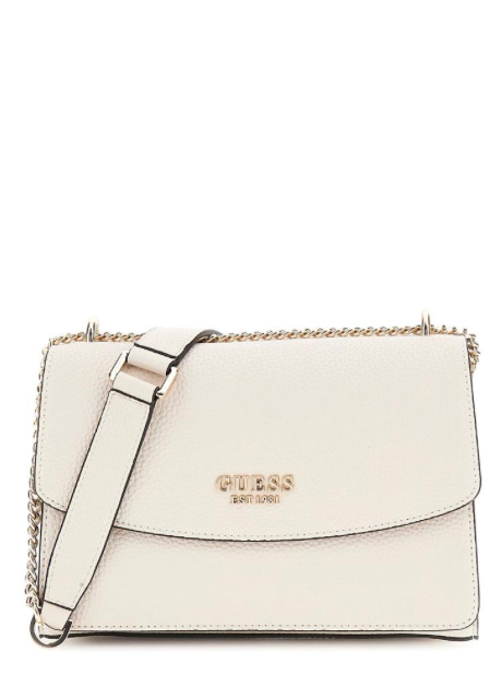 Guess Calista Crossbody Flap - Bone