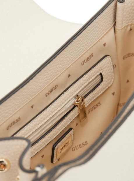 Guess Calista Crossbody Flap - Bone