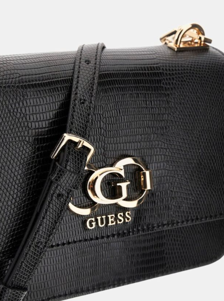 Guess Salinge Croc Crossbody - Black