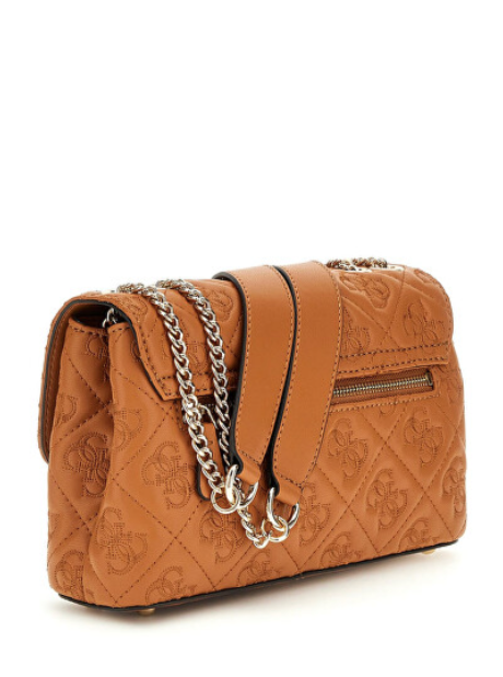 Guess Adelasia Embossed Crossbody - Caramel