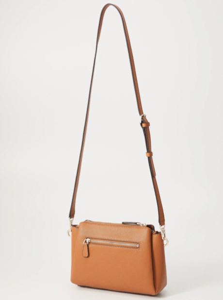 Guess Noelle II Triple Compartment Crossbody - Light Cognac