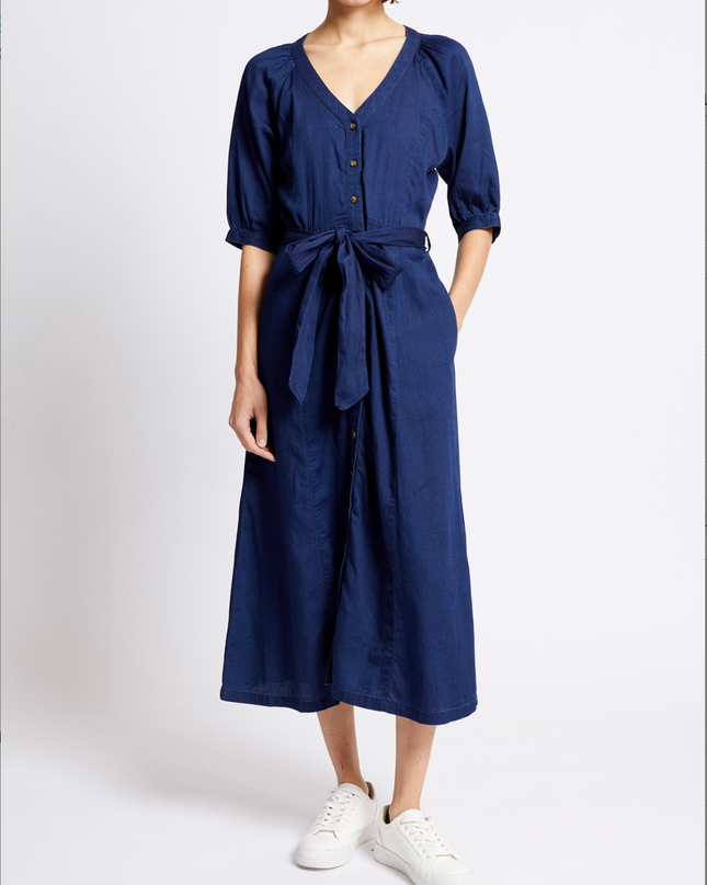 French Connection - Zaves Chambray SS Dress