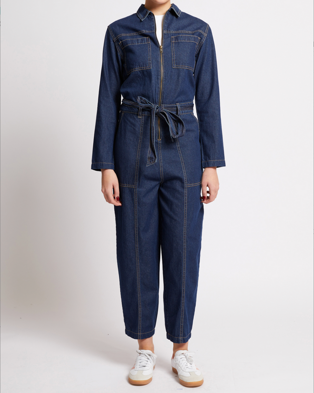 French Connection - Archie Denim Boiler Suit