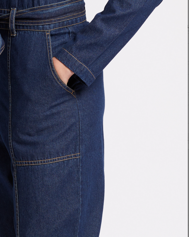 French Connection - Archie Denim Boiler Suit