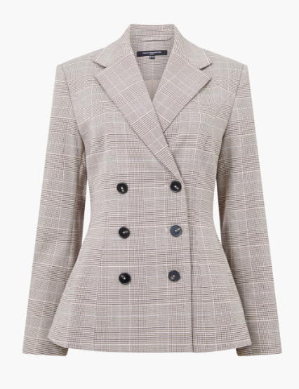 French Connection Chester Cinched Blazer - Brown Multi