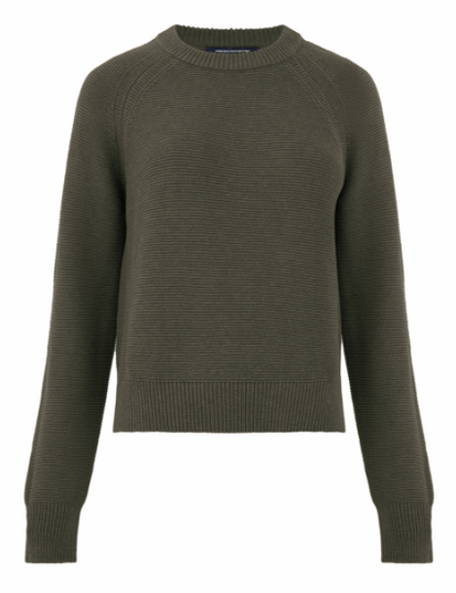 French Connection Lily Mozart Knit - Khaki Green