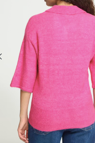 Kamara Knit Polo - Meadow Mauv