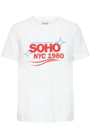 Camino Loose T-Shirt - Cloud Dancer/Salsa