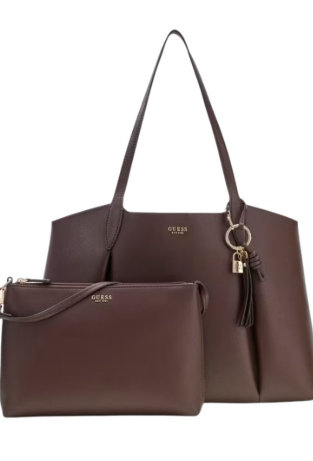 Guess Melody 2 in 1 Tote Bag - Brown