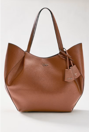 Guess Amorette 2 in 1 Tote Bag - Cognac