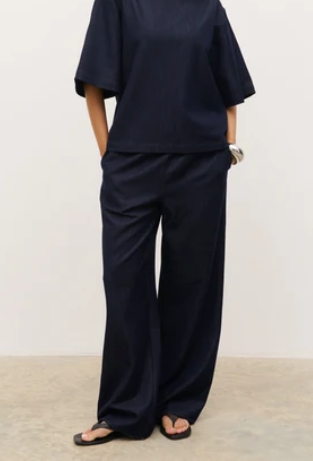 Tiff Drawstring Trousers - Indigo