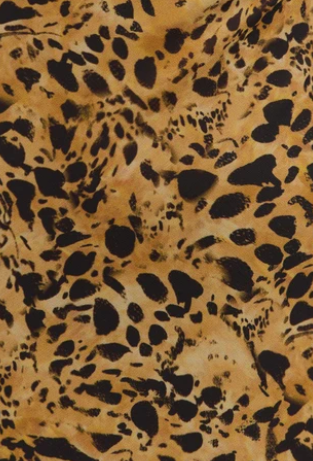 Arden High Cowl Scarf Maxi Dress - Abstract Leopard